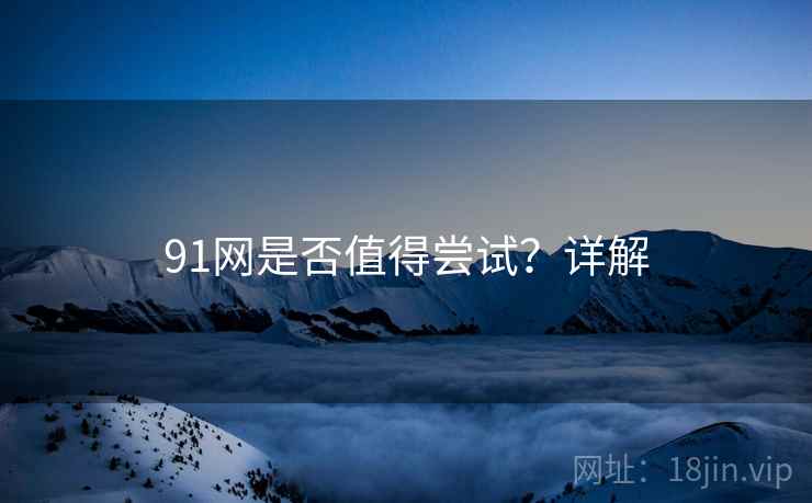 91网是否值得尝试？详解  第1张