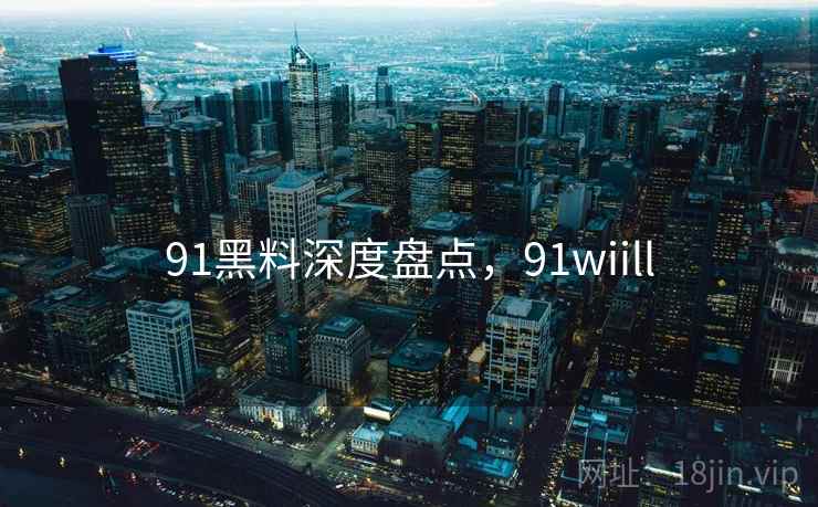 91黑料深度盘点，91wiill  第2张