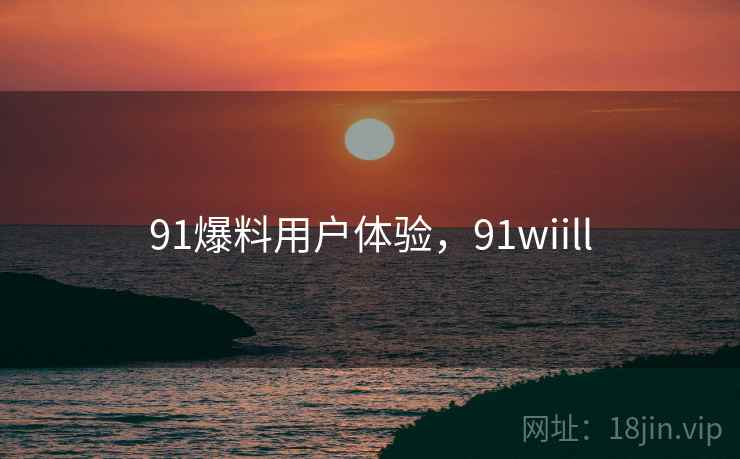 91爆料用户体验，91wiill  第1张