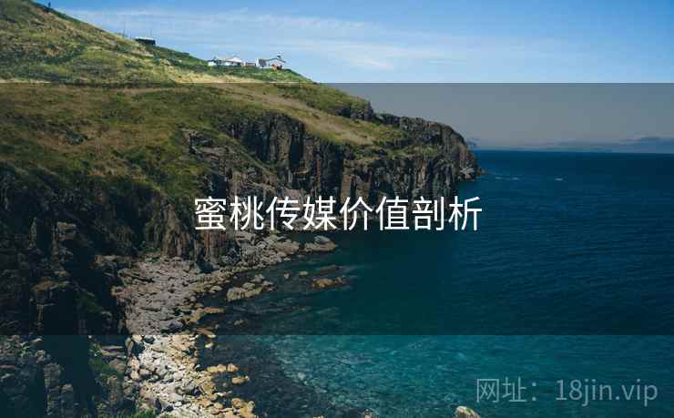 蜜桃传媒价值剖析  第1张
