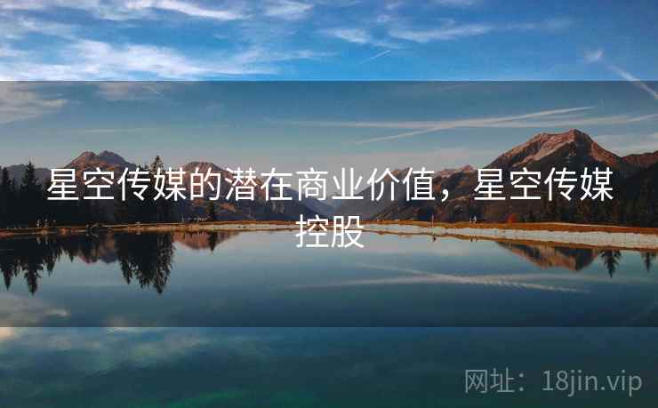 星空传媒的潜在商业价值，星空传媒控股  第1张