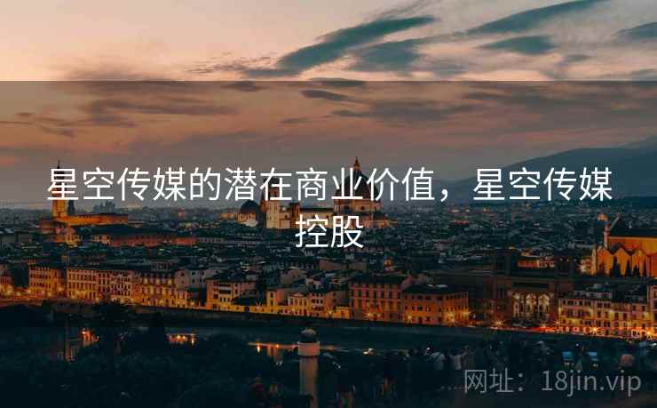 星空传媒的潜在商业价值，星空传媒控股  第2张