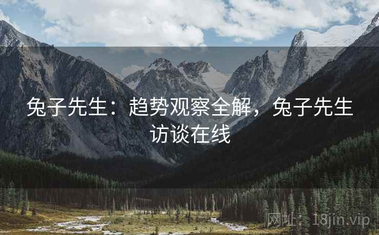 兔子先生：趋势观察全解，兔子先生访谈在线  第2张