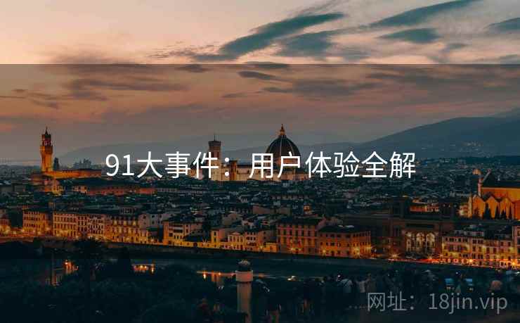 91大事件：用户体验全解  第1张