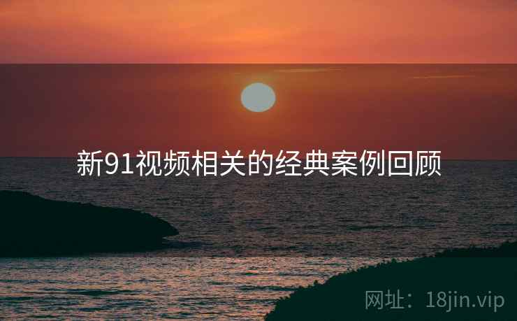 新91视频相关的经典案例回顾  第1张